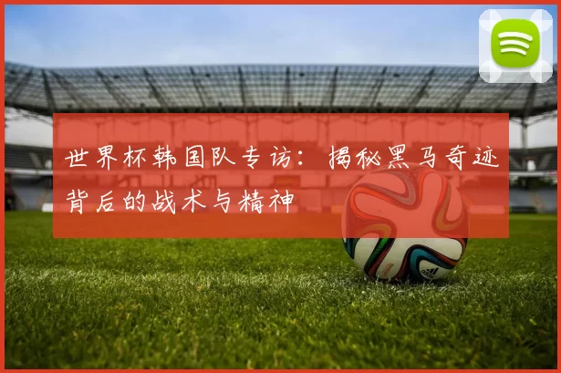 世界杯韩国队专访:揭秘黑马奇迹背后的战术与精神