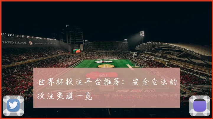 世界杯投注平台推荐:安全合法的投注渠道一览